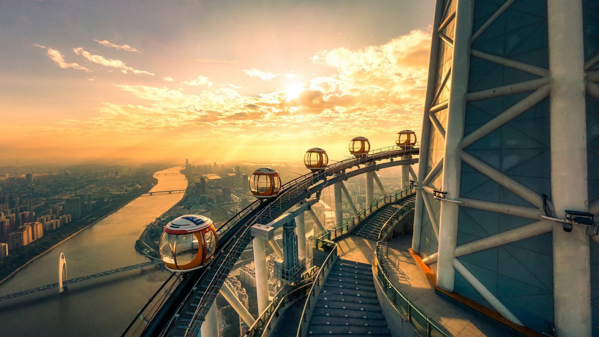 Canton Tower over the Pearl River in Guangzhou – SinaLink's South China trade and sourcing hub
