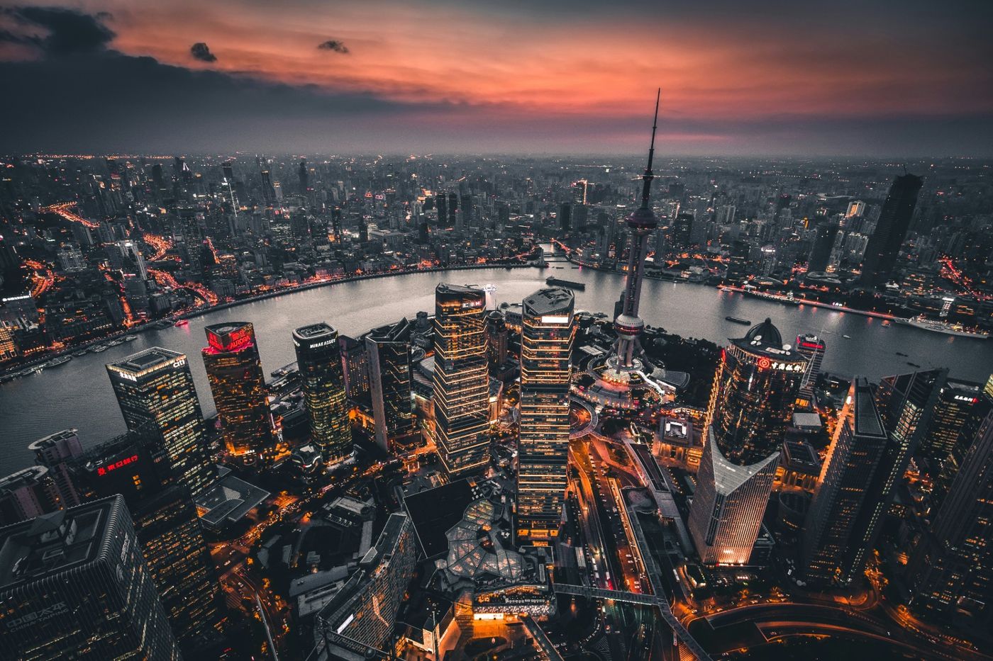 Shanghai skyline at dusk – SinaLink's primary base for EU–China business operations